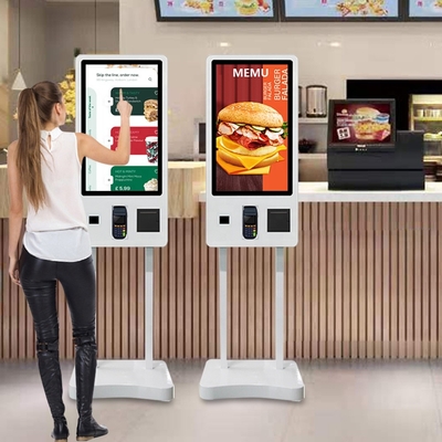 21.5 Inch TFT Self Service Payment Machine Touch Screen Ordering Kiosk