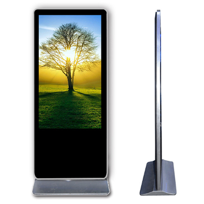 Android 8GB 55 Inch Digital Signage Display 500nits Standing Kiosk