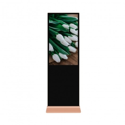 Golden Totem Kiosk Touch Screen TFT Floor Standing Digital Signage