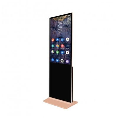 Golden Totem Kiosk Touch Screen TFT Floor Standing Digital Signage