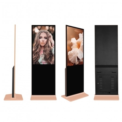 Golden Totem Kiosk Touch Screen TFT Floor Standing Digital Signage